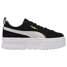 Puma Baskets Mayze en Cuir Suédé Noir Noir