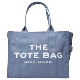 Marc Jacobs-The Large Tote Bag in Blue Canvas-Blue