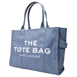 Marc Jacobs-La borsa tote grande in tela blu-Blu