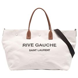 Saint Laurent Large Left Bank Tote Bag Black