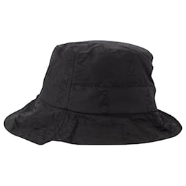 JW Anderson-Bucket Hat in Black Nylon-Black