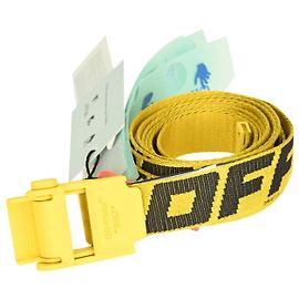 Off White OFF-WHITE - Ceinture jaune à bande-Logo Petite Boucle Gelb