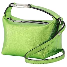 Autre Marque-Tiny Moon Bag in Green Leather-Green