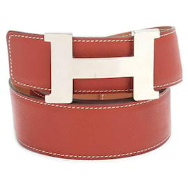 Hermès-Constance Leather Belt-Brown