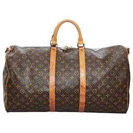 Louis Vuitton-Louis Vuitton Keepall Bandouliere 55-Brown