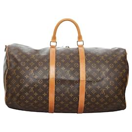 Louis Vuitton-Louis Vuitton Keepall Bandouliere 55-Brown