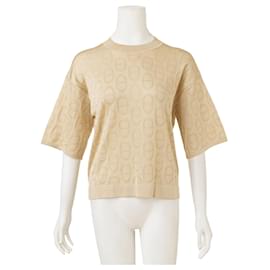 Hermès-Short Sleeve Silk Knit-Flesh