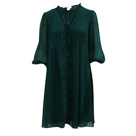 Dkny Robe à manches longues vert sarcelle / vert bouteille Vert