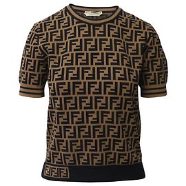 Fendi Zucca Monogram Print Knit Top Other