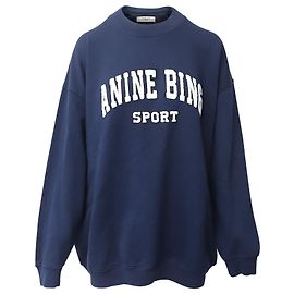 Anine Bing Tyler Sweatshirt aus blauer Baumwolle Blau