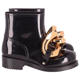 JW Anderson J.W. Anderson Chunky Chain-Detail Rubber Boots in Black Rubber Black