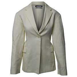 Blazer Jacquemus Fresa en Sergé de Lin Crème Blanc Écru