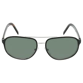 Prada-Aviator-Style Metal Sunglasses-Other