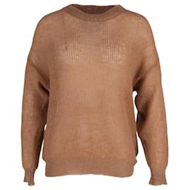Autre Marque-Dion Lee Knit Sweater in Brown Mohair-Brown