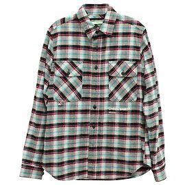 Off White Camisa xadrez off-white em algodão multicolorido Outro Impressão em python
