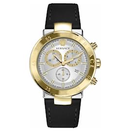 Versace-Urban Mystique Strap Watch-Golden,Metallic