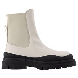 See by Chloé Alli Boots in Ivory Leather Other