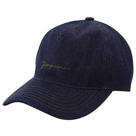 Jacquemus La Casquette Nimes Cap in Blue Canvas Blue