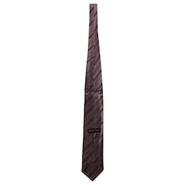 Ermenegildo Zegna-Ermenegildo Zegna Striped Tie in Pink Silk -Pink