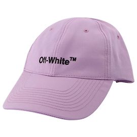 Off White Boné de beisebol com logotipo em lilás/branco Roxo