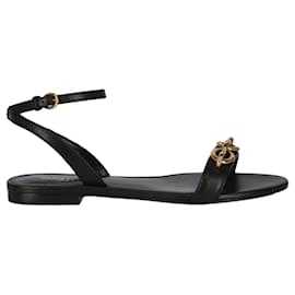 Saint Laurent-Le Maillon Flat Sandals-Black