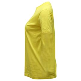Prada-Camiseta Prada em algodão amarelo-Amarelo