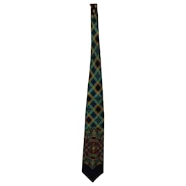 Gianni Versace-Gianni Versace bedruckte Krawatte aus mehrfarbiger Seide-Andere