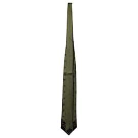 Versace-Gianni Versace Printed Tie in Yellow and Black Silk -Other