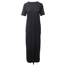 Robe Maxi T-shirt Iris & Ink en Lyocell Noir Noir