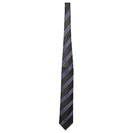 Ermenegildo Zegna-Ermenegildo Zegna Textured Stripe Tie in Multicolor Silk -Other