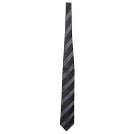 Cravate à rayures texturées Ermenegildo Zegna en soie multicolore Autre