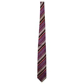 Versace-Gestreifte Versace Krawatte aus mehrfarbiger Seide-Andere