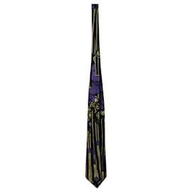 Gianni Versace-Gianni Versace Printed Tie in Multicolor Silk-Other