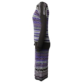 Missoni-Missoni Printed Knitted Midi Dress in Multicolor Polyester-Multiple colors