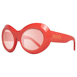 Emilio Pucci-Menta Donne Occhiali da sole rossi EP0096 5566S 55-25-165 MM-Rosso