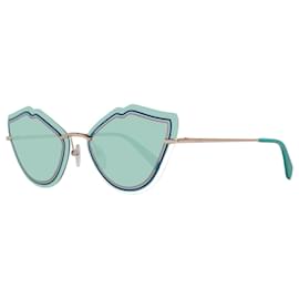 Emilio Pucci-Menta donne oro rosa occhiali da sole EP0134 6428W 64-15-147 MM-Turchese