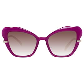 Emilio Pucci-Menta donne viola occhiali da sole EP0135 5575F 55-20-158 MM-Porpora