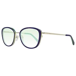 Emilio Pucci-Menta donne blu occhiali da sole EP0047-O 5292P 52-19-143 MM-Blu