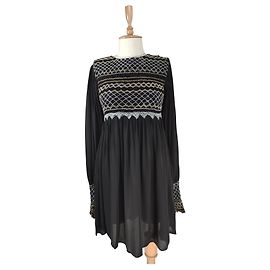 Robe noire en viscose Free People Taille S Noir