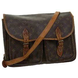 LOUIS VUITTON Monogram Gibeciere GM Shoulder Bag M42246 LV Auth pt3437 Other