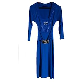 Blumarine-BLUMARINE RARE COCKTAIL DRESS-Blue
