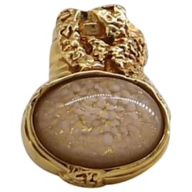 Saint Laurent-Saint Laurent Arty Ring aus goldfarbenem Metall-Golden