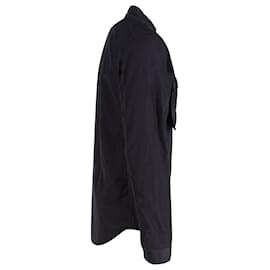Yves Saint Laurent-Camisa Yves Saint Laurent com bolsos em algodão preto-Preto