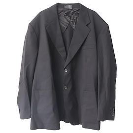 Blazer oversize di Raf Simons in lana nera Nero