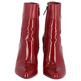 Louis Vuitton-Ankle Boots Louis Vuitton Eternal em couro envernizado vermelho-Vermelho