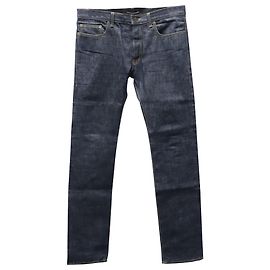 Saint Laurent Slim-Fit Jeans in Dark Blue Denim Navy blue