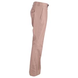 Yves Saint Laurent-Pantalón de algodón marrón claro Rive Gauche de Yves Saint Laurent-Castaño