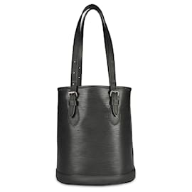 Louis Vuitton-Louis Vuitton Black Epi Leather Petit Bucket Bag-Black