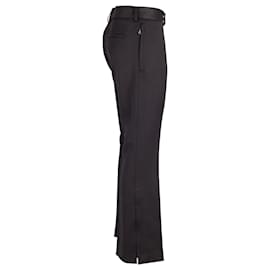 Yves Saint Laurent-Yves Saint Laurent Rive Gauche Trousers in Black Wool-Black