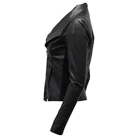 Vince-Vince Biker Jacket in Black Leather-Black